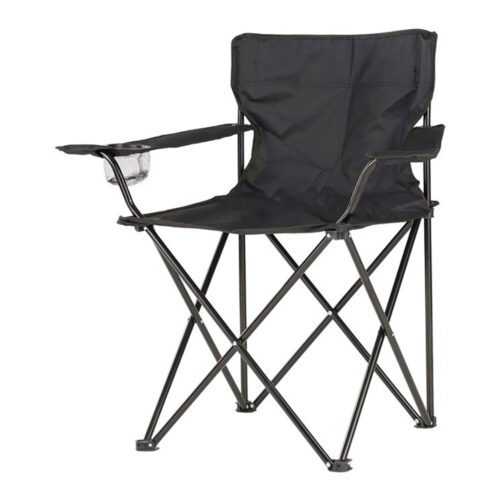 CADEIRA DE CAMPISMO DOBRÁVEL 80x83,5x51cm COR PRETA