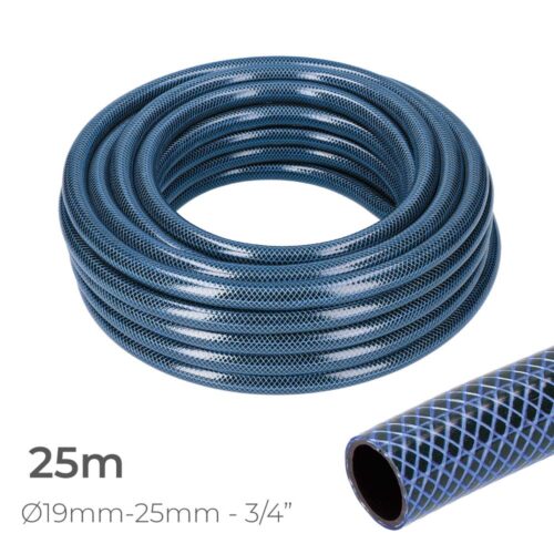 MANGUEIRA DE JARDIM INTERIOR AZUL Ø19mm. EXTERIOR Ø25mm (3/4") ROLO 25m EDM