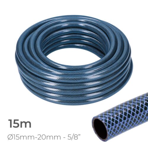 MANGUEIRA DE JARDIM INTERIOR AZUL Ø15mm. EXTERIOR Ø20mm (5/8") ROLO 15m EDM
