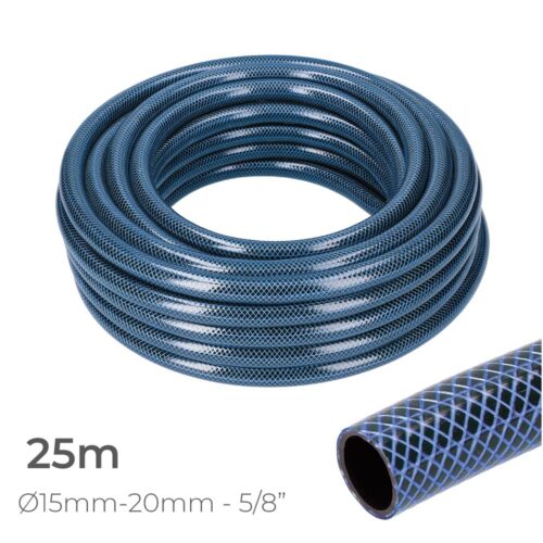 MANGUEIRA DE JARDIM INTERIOR AZUL Ø15mm. EXTERIOR Ø20mm (5/8") ROLO 25m EDM