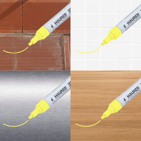 Rotulador Marcador Obra Profesional Pintura Permanente Amarillo - Image 3