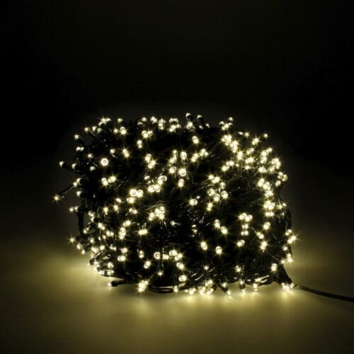 Guirnalda Luces Navidad 1000 Leds Color Blanco Calido. Luz Navidad Interiores y Exteriores Ip44
