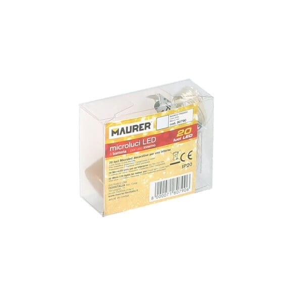 Luces Navidad Guirnalda Led con Tapon 20 Microled Blanco Frio IP20. A Pilas 3 LR44 (Si Incluidas) - Image 6