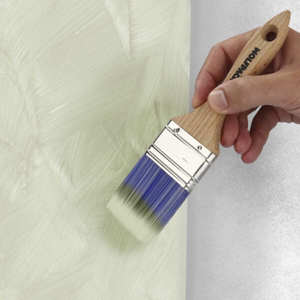 Paletina Profesional Plus Ancho 40 mm. Cerdas Sintenticas PBT, Mango Madera Haya Ergonomico, Brocha Pintor, Pincel Pintura - Image 5