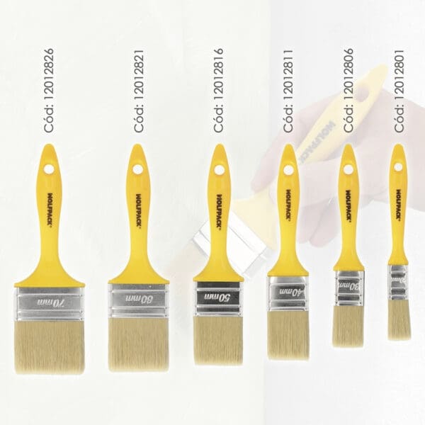 Paletina Profesional Cerda Blanca Ancho 50 mm. Cerdas Naturales Mango Plastico Ergonomico, Brocha Pintor, Pincel Pintura - Image 6
