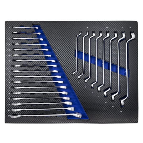 CONJUNTO DE 4 MÓDULOS DE CARBONO EVA PARA FERRAMENTAS - AZUL - Image 3