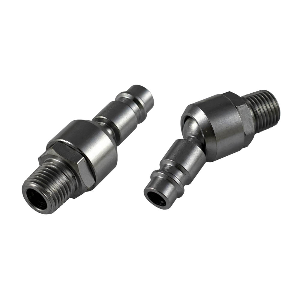 CONECTOR ARTICULADO MACHO PARA  AR COMPRIMIDO EURO - 1/4"