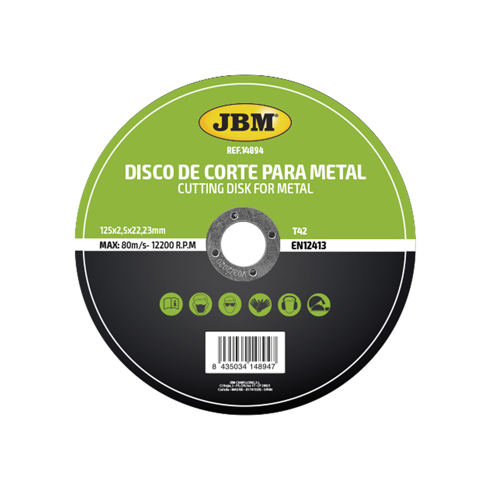 T42 DISCO DE CORTE, 125 X 2.5 MM