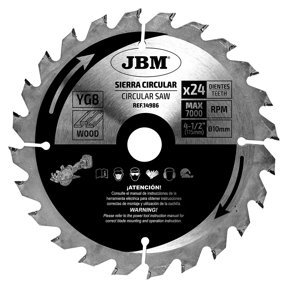 SERRA CIRCULAR, 24 DENTES, 115 MM, PARA MADEIRA. PARA REF. 60011