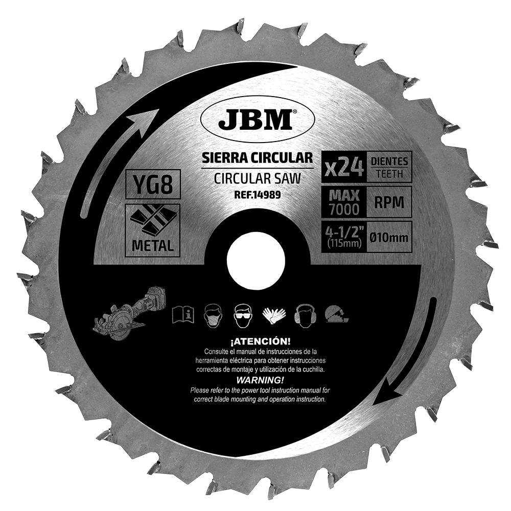 SERRA CIRCULAR, 24 DENTES, 115 MM, PARA METAL. PARA REF. 60011