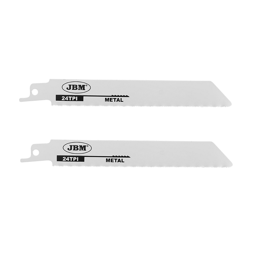 CONJUNTO DE 2 PÇS LÂMINAS DE SERRA RECIPROCADORA 150 MM 24TPI PARA METAL. PARA REF. 60019