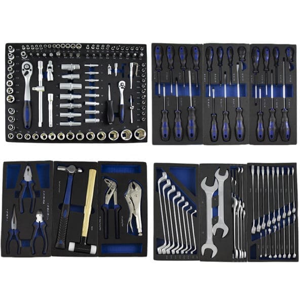 KIT DE MÓDULOS DE FERRAMENTAS PARA CARRO ANTICAPOTAMENTO - AZUL