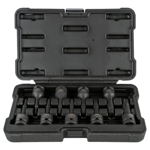 KIT DE 9 CHAVES DE IMPACTO TORX DE 1/2" T60