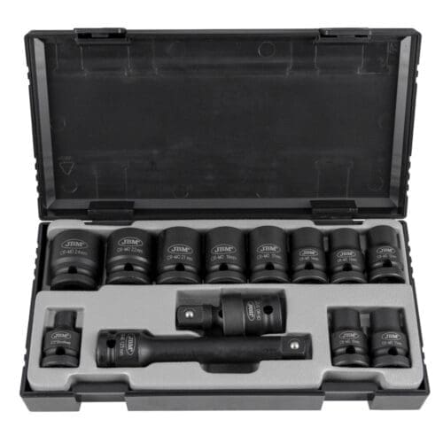 KIT DE 13 CHAVES DE IMPACTO DE 1/2” HEX. + ADAPTADOR