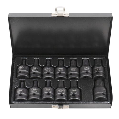 KIT DE 13 CHAVES DE IMPACTO DE 1/2" HEX E TORX