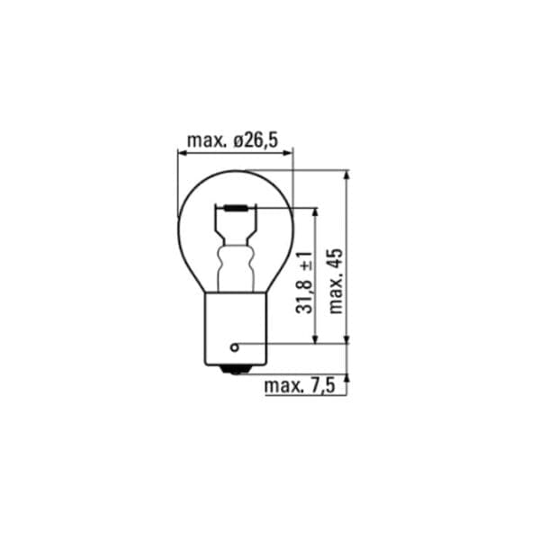 LÂMPADA OBN  12V 21W BA15S