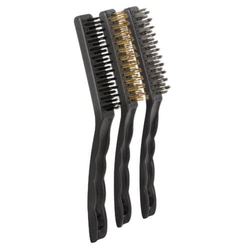 KIT DE 3 ESCOVAS METÁLICAS