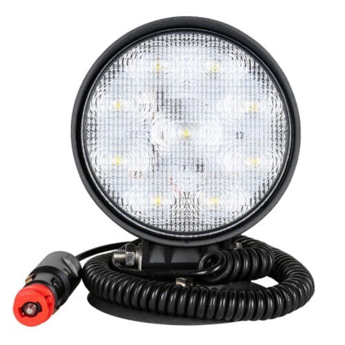 FOCO AUXILIAR LED, REDONDO, LUZ DISPERSA, COM BASE MAGNETICA