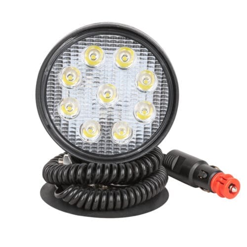 FOCO AUXILIAR LED, REDONDO, LUZ CONCENTRADA, BASE MAGNETICA