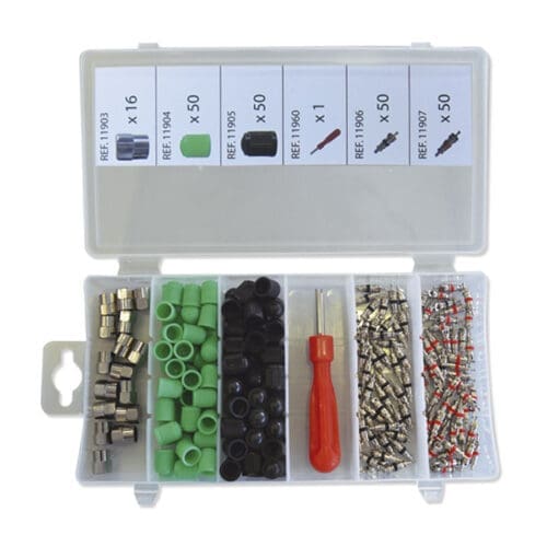 JOGO DE TAMPAO E OBUSES PARA PNEUS