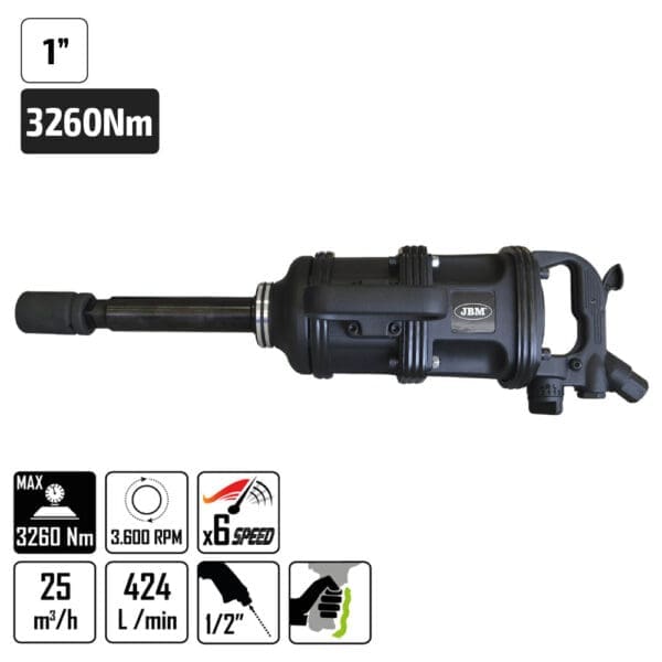 CHAVE DE IMPACTO PARA CAMINHÃOS 1” 3260NM - Image 2