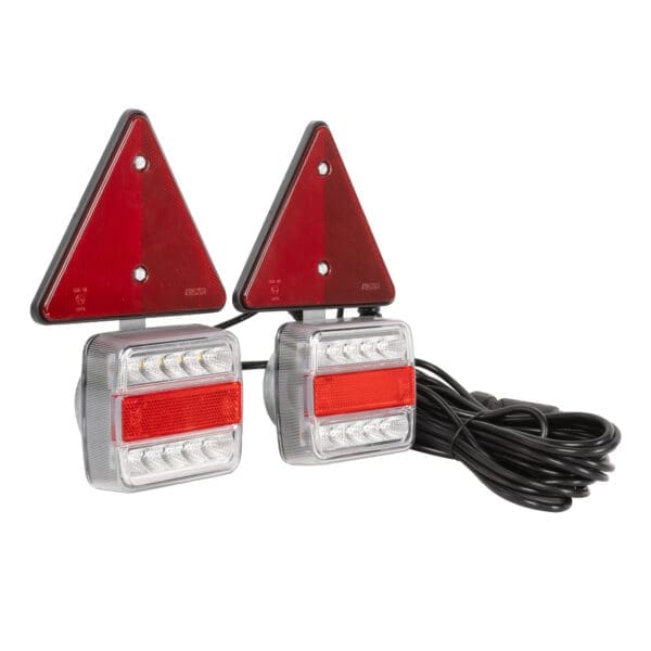 KIT MAGNÉTICO COM 2 FAROLINS, 2 TRIÂNGULOS REFLECTORES LED - Image 2