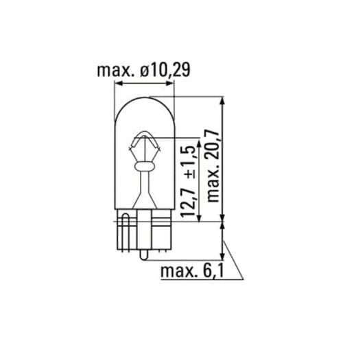 LÂMPADAS OBN WEDGE 12V 3W T10