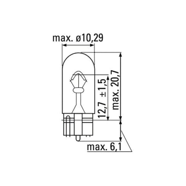 LÂMPADAS OBN WEDGE 12V 3W T10