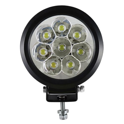 FOCO AUXILIAR COM 8LEDS 80W  DE LUZ REDONDO CONCENTRADA