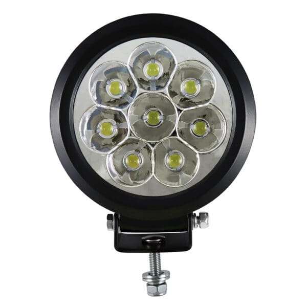 FOCO AUXILIAR COM 8LEDS 80W  DE LUZ REDONDO CONCENTRADA