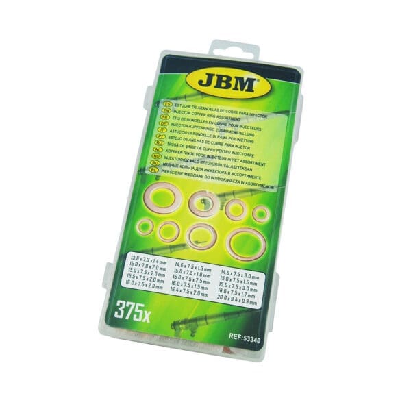 SORTIMENTO DE ANILHAS DE COBRE PARA INJETORES 375 PCS - Image 3
