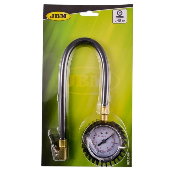 MEDIDOR DE PRESSÃO DE PNEUMÁTICOS COM TUBO  (0-10BAR) - Image 2