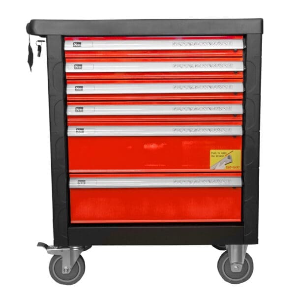CARRINHO DE FERRAMENTAS DE 6 GAVETAS - VERMELHO - COM EQUIPAMENTO - Image 3