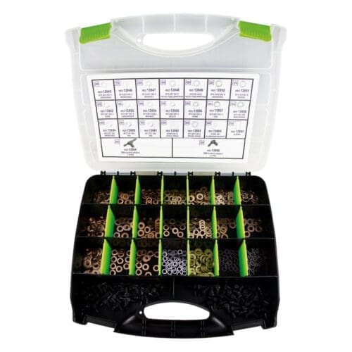 SORTIMENTO DE ANILHAS DE COBRE PARA INJETORES 551 PCS