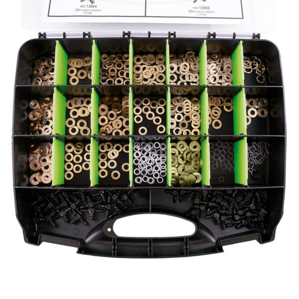 SORTIMENTO DE ANILHAS DE COBRE PARA INJETORES 551 PCS - Image 2