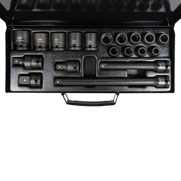 KIT DE 19 CHAVES DE IMPACTO DE 1/2" DE 12 FACES + ADAPTADOR - Image 3