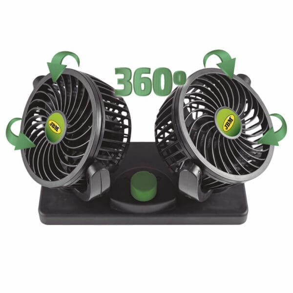 VENTILADOR DUPLO DE CARRO 4" - 12 V - Image 2