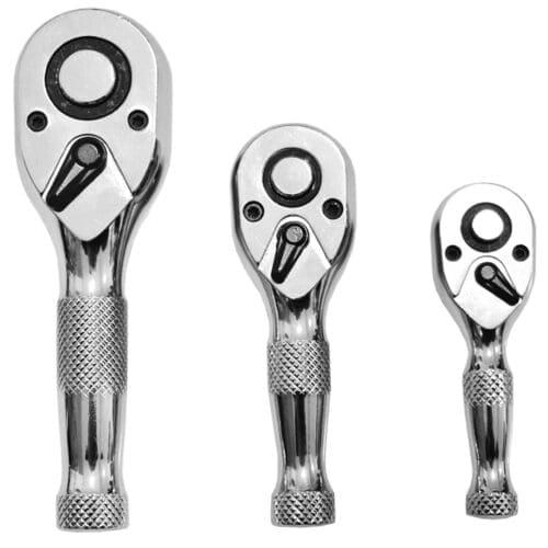 CONJUNTO DE 3 ROQUETES CURTOS 1/4" 1/2" 3/8"