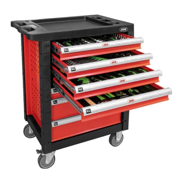 CARRINHO DE FERRAMENTAS COM 7 GAVETAS - VERMELHO - Image 2
