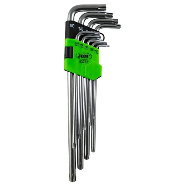 CONJUNTO DE 9 BOCAIS TORX (EXTRA LARGOS)