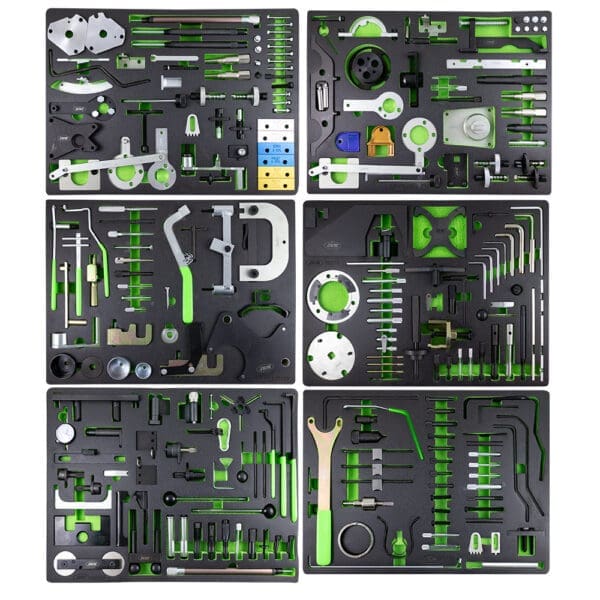 CARRINHO DE FERRAMENTAS COM 7 GAVETAS VERDE - KIT DE SINCRONIZAÇÃO INCLUÍDO - Image 2