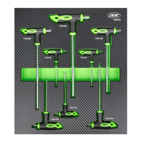 CONJUNTO DE 8 CHAVES TORX EN “T”