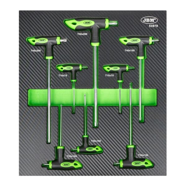 CONJUNTO DE 8 CHAVES TORX EN “T”