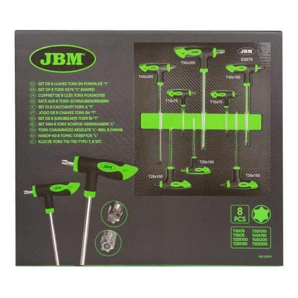 CONJUNTO DE 8 CHAVES TORX EN “T” - Image 3
