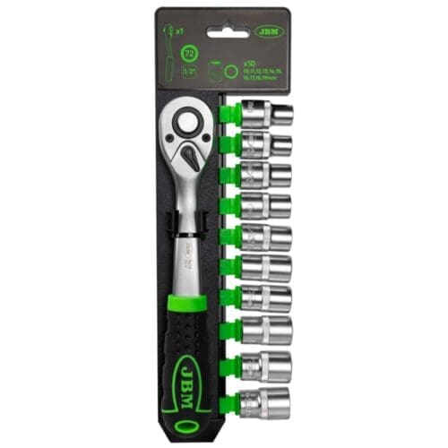 ROQUETE DE 72 DENTES - 1/2” COM CHAVES DE CAIXA 12 CANTOS