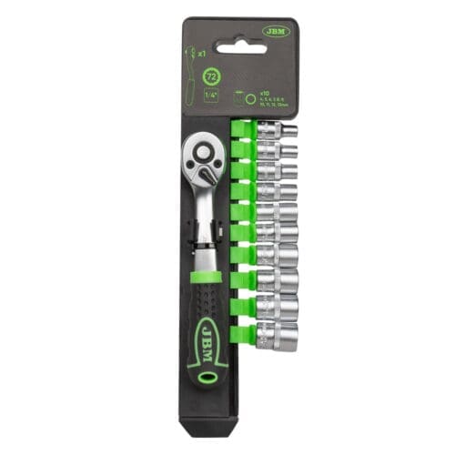 ROQUETE DE 72 DENTES - 1/4’’ COM CHAVES DE CAIXA 12 CANTOS
