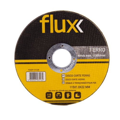 Disco Corte Ferro 115x1x22mm Flux