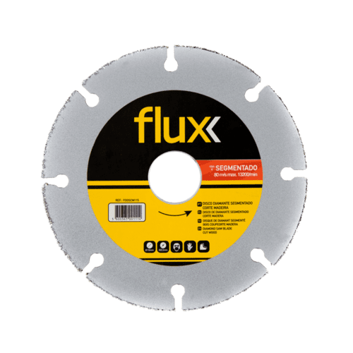 Disco Diamante Segmentado Corte Madeira 115mm Flux