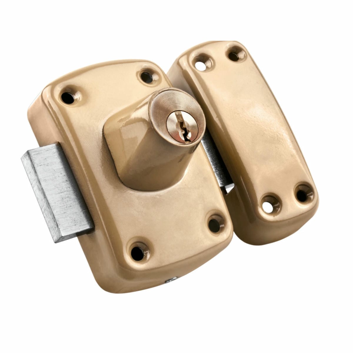FECHADURA SOBREPONER ESMALTADA HANDLOCK DUPLA CHAVE