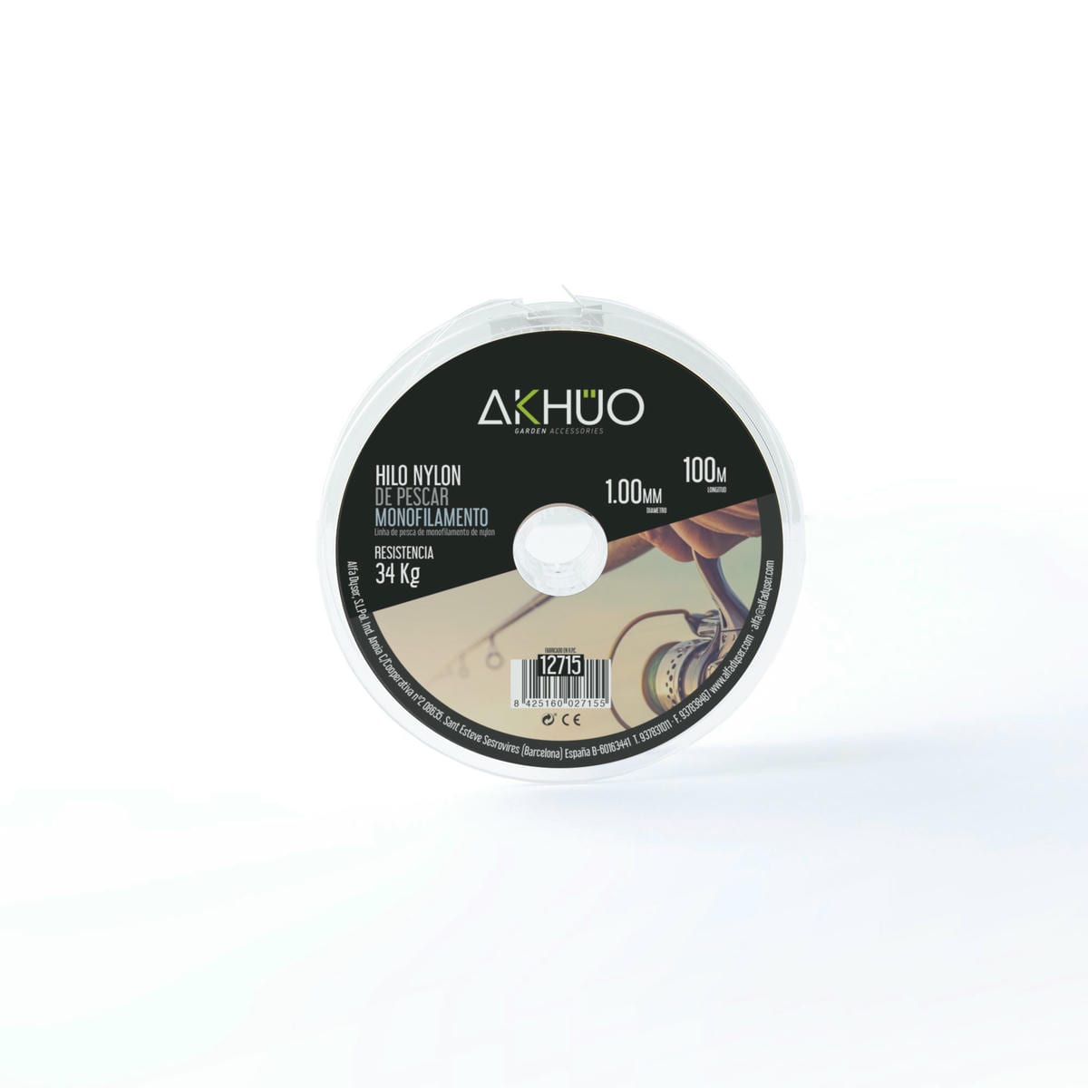 FIO NYLON PESCAR BRANCO AKHUO 1,0 MM 100 M
